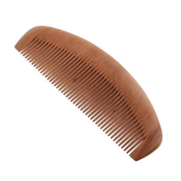 3xNatural Peach Wood Tooth Comb Anti Static Hair Care Comb Massage Fine Teeth