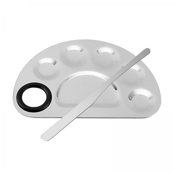 2xProfessional Makeup Mixing Palette Reusable for Blush Pigment Beginners