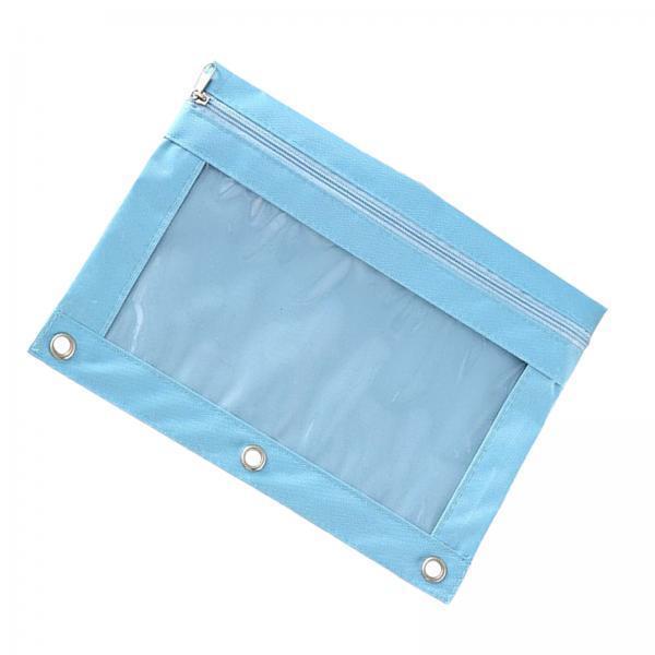 2xPencil Pouch Office Stationery Organizer Pencil Case for Children Teen Gifts Blue