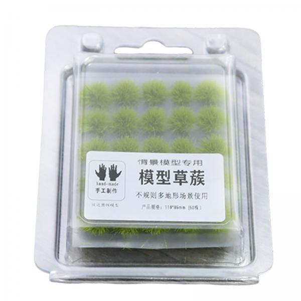2x50Pcs Artificial Miniature Model Grass Railroad Scenery Sand Table Layout A