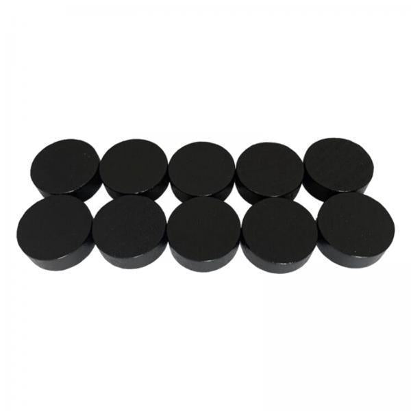 3x10x Fast Sling Puck Game Pieces Wooden Board Hockey Game Piece 2.4x0.7cm