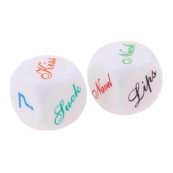 3x2pcs D6 Glow in Dark Dices Couple Foreplay Game Dice Seduction Intimate Gift
