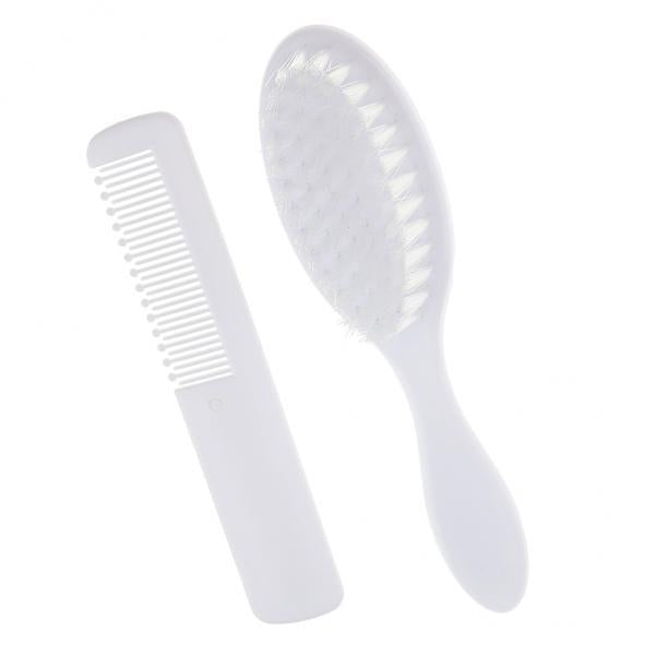 4x2PCS Safety Soft Baby Hair Brush Set Infant Comb Grooming Shower Design Kit