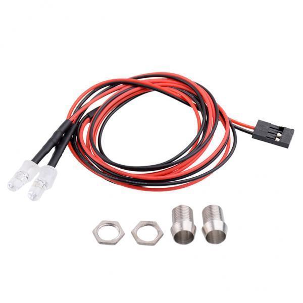 3xRC LED Lamp Light for 1/5 1/8 1/10 1/12 1/16 Model Car Spare Parts Red