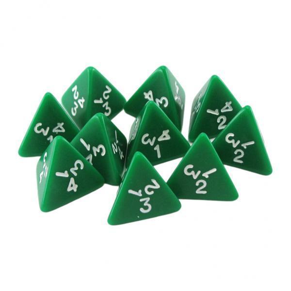 4xSet of 10 Acrylic D4 Dice Party Supply Party Favors Family Games for Dnd