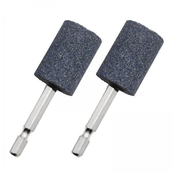 4x2Pcs Grinding Wheel Head 6.35mm Wheel Bit for Jade Bearings Cemented Carbide Cylindrical 79mm