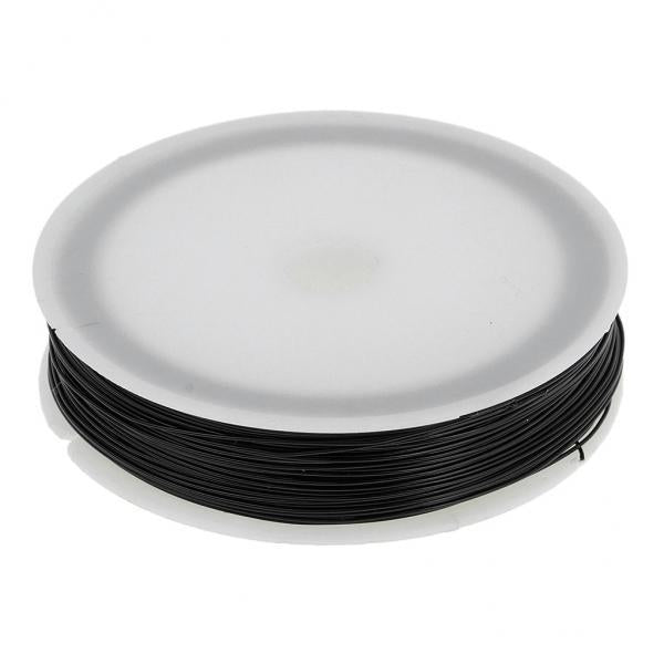 2x40m Iron Wire Thin Iron Line for DIY Model Making & Binding Black