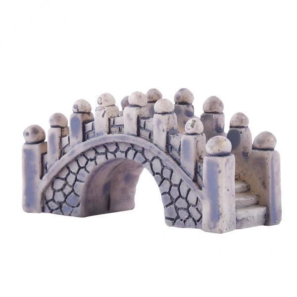 4xResin Bridge Figurine Fairy Garden Miniatures DIY Micro Landscape Decoration