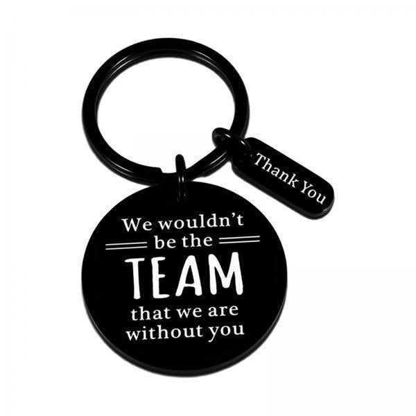 4xCoworker Keychain Keyring Gift for Leaving Job Gifts Keepsake Thank You Gift Black
