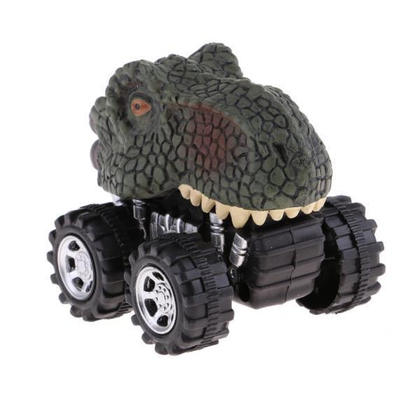 3xSimulation Mini Dinosaur Car Models Pull Back Car Toys Gift for Kids Toy B