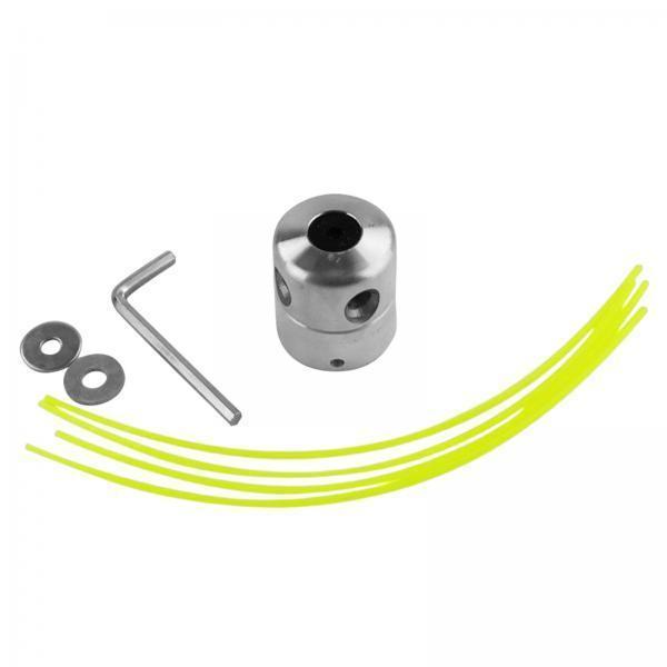 2xAluminium Trimmer Head Spool Set with 4 Mower Rope Convenient to Change