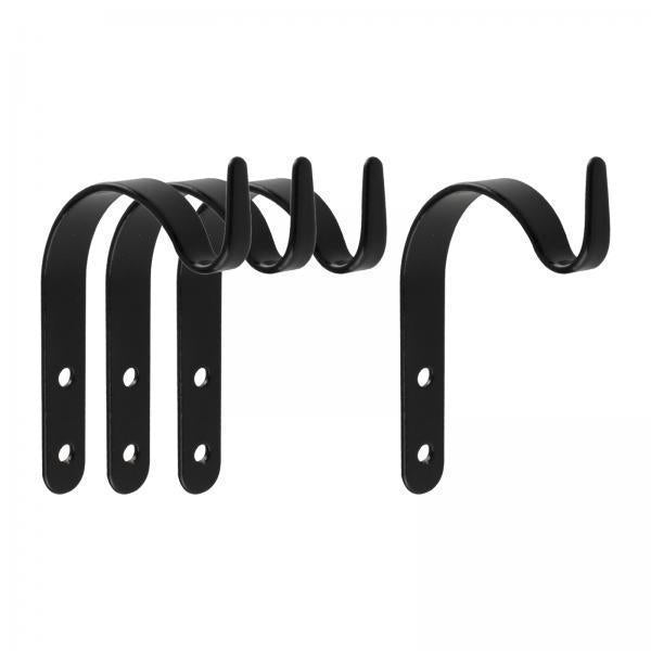 4xPlant Hanger Bracket Modern Wall Hanging Brackets Hooks for Garden Yard Wall 4pcs