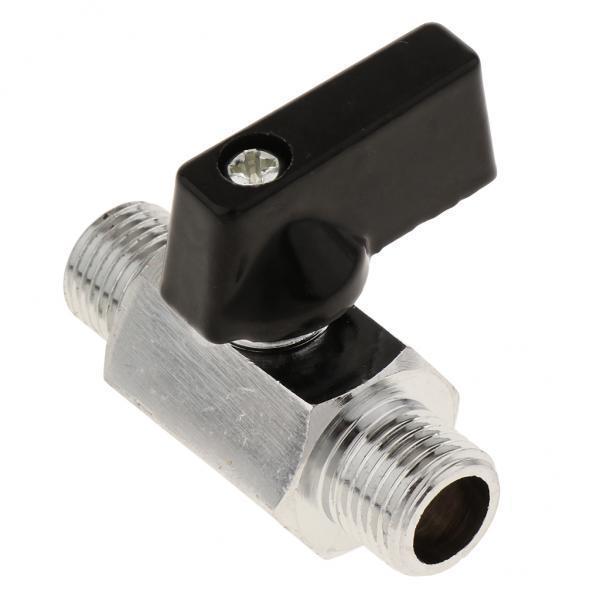 4xMale/Female Thread Mini Brass Ball Valve Flow Control Gas Oil Water Male 12mm