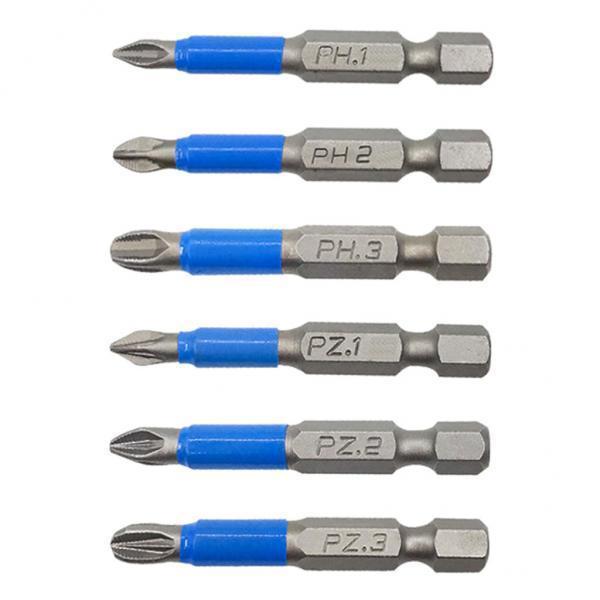 3xMagnetic Drill Bit Electric Alloy Steel Durable Handle Tool for Garden Home 50mm 6pcs