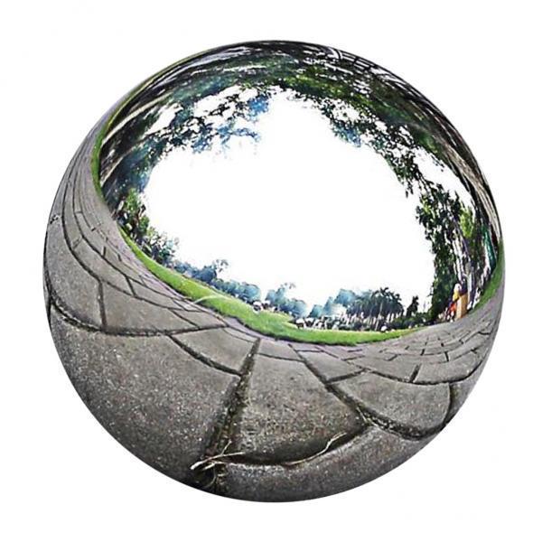3xStainless Steel Mirror Polished Sphere Hollow Round Ball Garden Ornament76mm