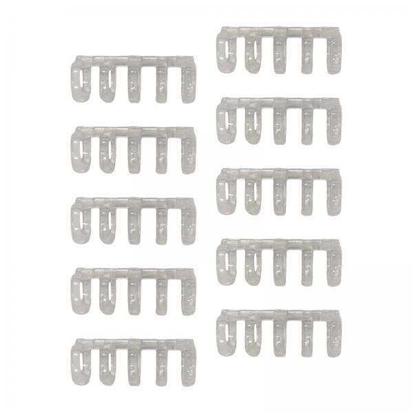 2x10Pcs Loose Leaf Binder Rings Kids Binding Rings for Album Travel Diary Home Clear