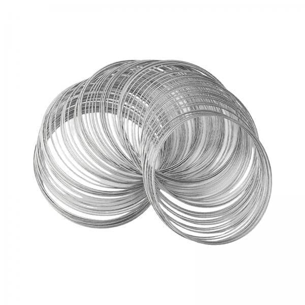 3xMemory Wire for Jewelry Making Beading Wire for Bangle Handmade White K