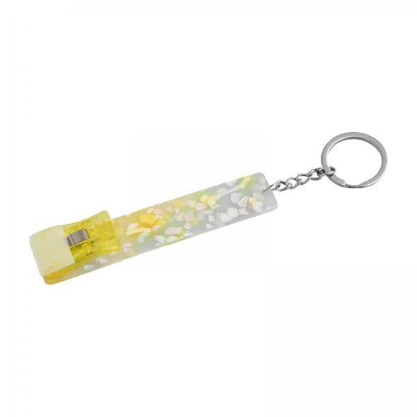 3xCredit Card Puller ATM Keychain Card Clip for Long Nails Picker Card Grabber Yellow
