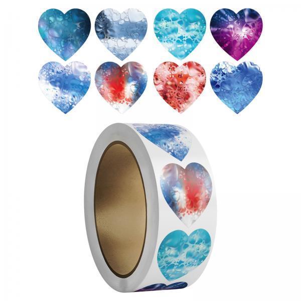 2x500x Heart Stickers 1 Cute Valentines Day Stickers for DIY Crafts Scrapbook Style A"