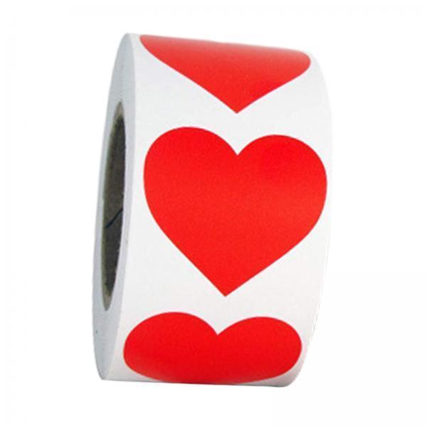 4xHeart Stickers 500Pcs Valentines Day Decoration for Birthdays Party Holidays Red