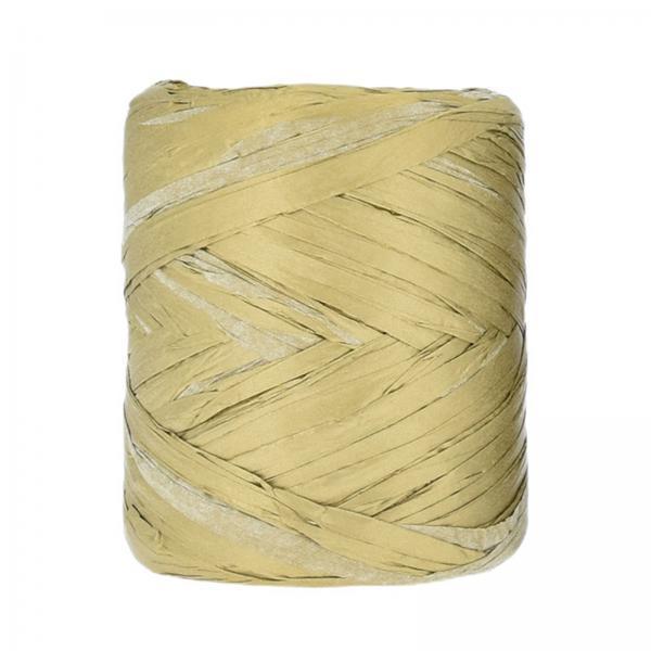 3xRaffia Paper Ribbon Packing Paper Twine Ribbon for Packing Wrapping Bouquets Gold