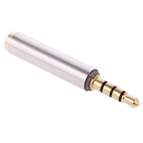 3x4 Pole Male to Female Converter Connector Audio Headphone Microphone Adapter