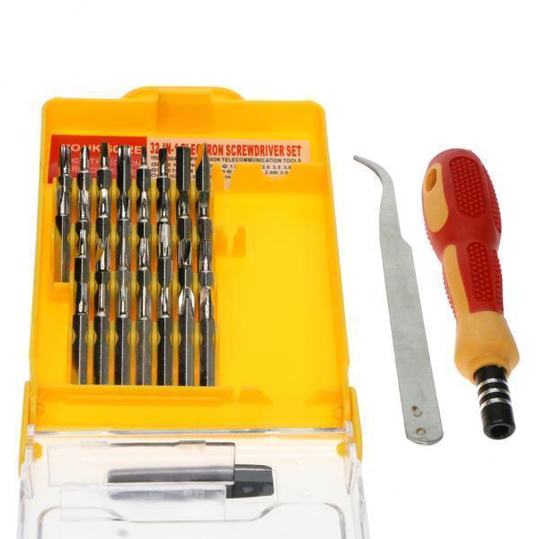 2x32 in 1 Steel Precision Screwdriver Bits Nut Driver Repair Tools Kit Set S