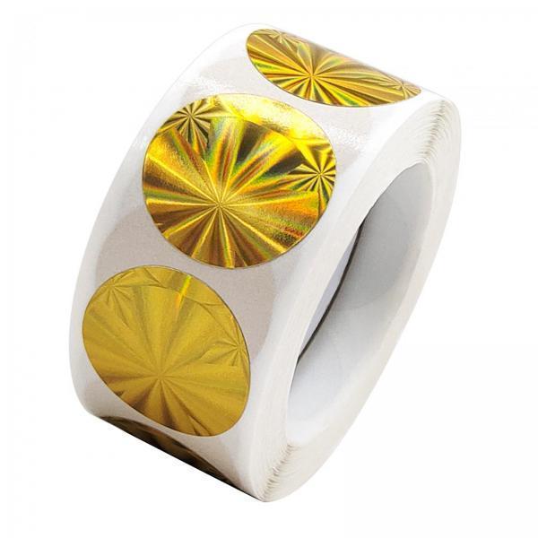 2x500x/Roll Self Adhesive Seal Stickers for Boutiques Greeting Card DIY Crafts Golden Style F