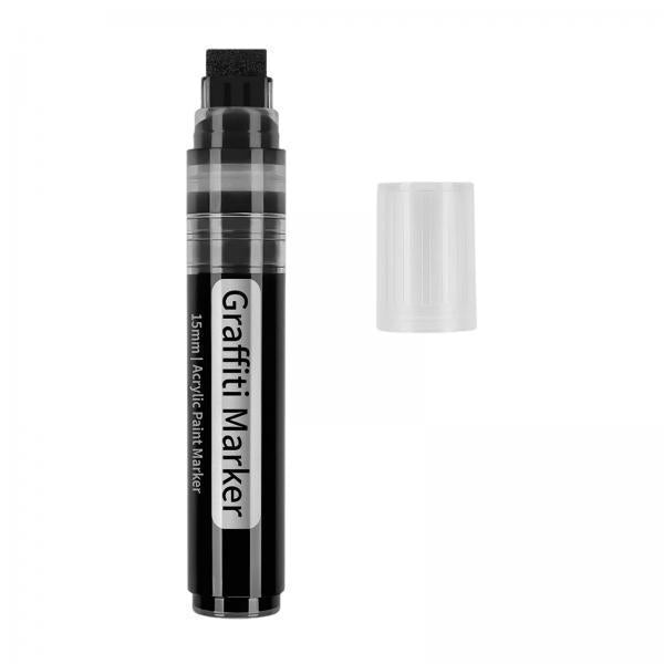 2xAcrylic Paint Markers DIY Crafts Writing for Ceramic Paper Drawing Porcelain black