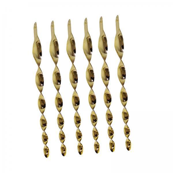 2x6Pcs 12inch Bird Repellent Reflective Spiral Scare Rods Decoration Accessory Aureate