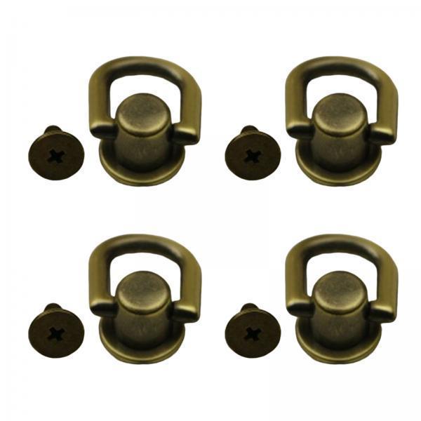 4x4x Metal Bag Side Anchors Purse Making Buckles Hooks Clasps Bronze