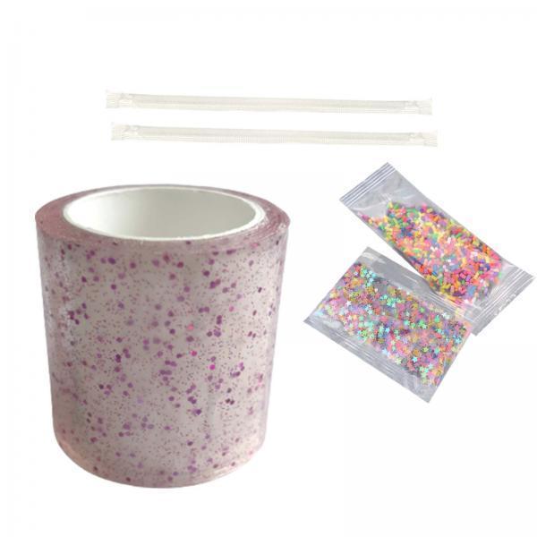 4xNano Tape Bubble Kit Adults with Straws Waterproof Non Marking Adhesive Tape Style A