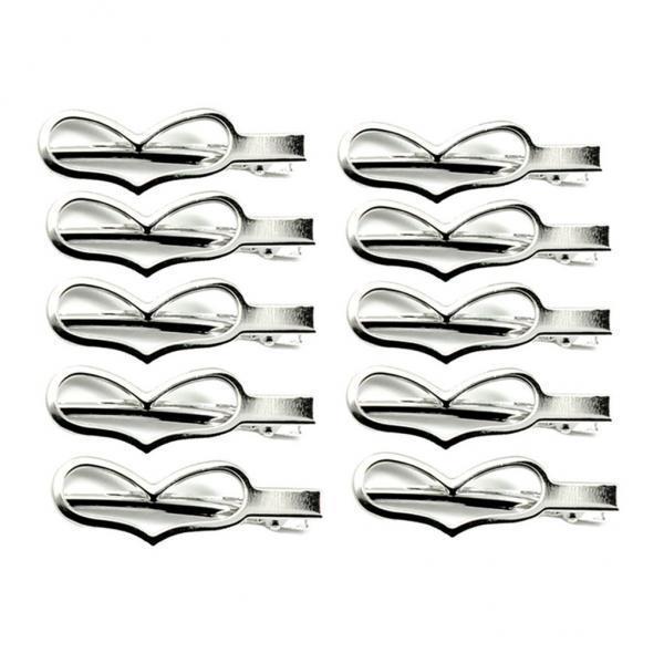 4x10Piece Alligator Hair Clip Single Prong Hair Clip DIY Headdress