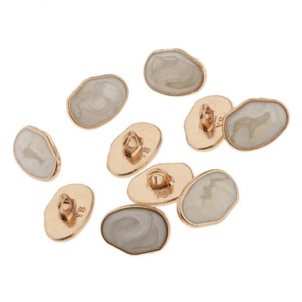 2x10pcs Special Shaped Marble pattern Sewing Shank Button