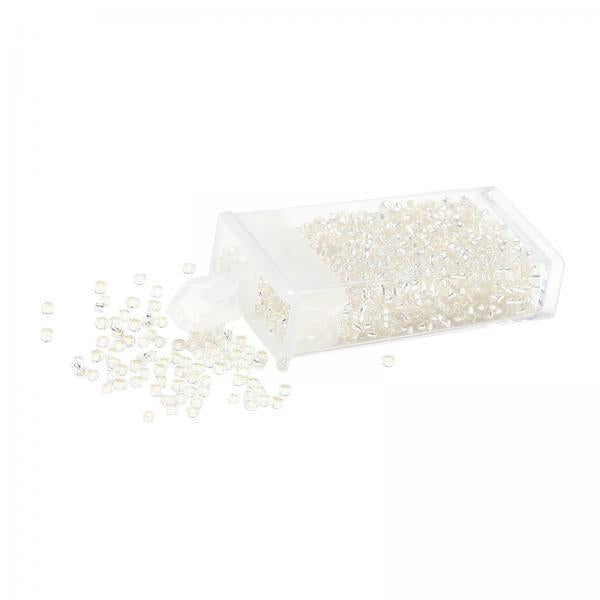 4x1000Pcs Glass Seed Beads Kit 2mm Craft Beads for Crafting DIY Jewelry Making White