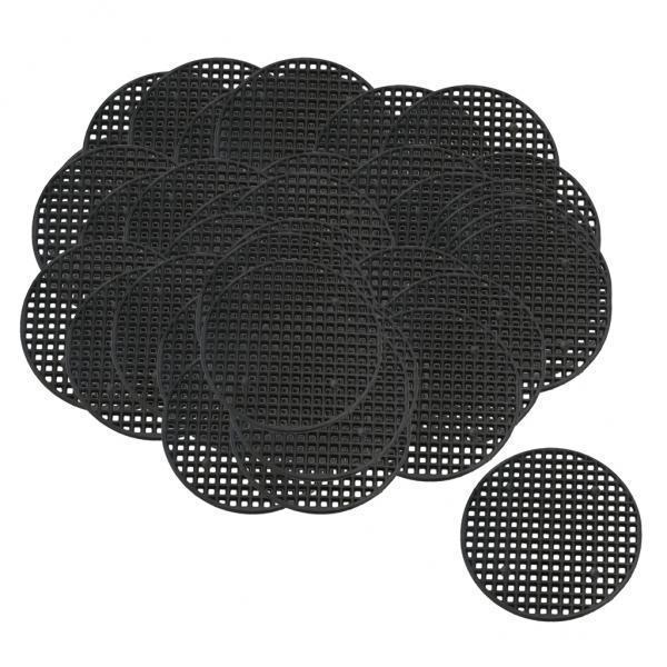 3xPlastic Drainage Mesh Sheet Bonsai Flowerpot Bottom Net 5.5cm_40Pcs