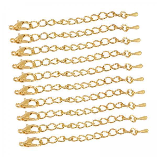 2x10x Extender Chain Jewelry Making Findings Holiday Gifts Bracelet Necklace Golden