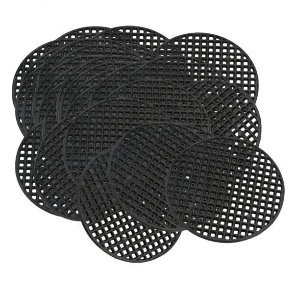 3xPlastic Drainage Mesh Sheet Bonsai Flowerpot Bottom Net 4.5cm_50Pcs