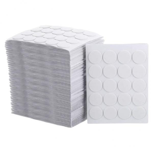 2x100pcs White Steady in Hot Wax Double-Sided Fixed Glue for Candle DIY Making