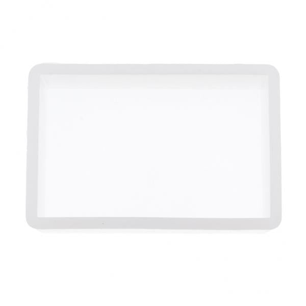 2xWhite Resin Mold Rectangle Silicone Mould Jewelry Mold Flower Pot Making