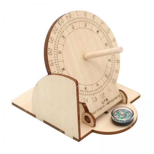 3xEquatorial Sundial Clock Toy Students Junior Teaching Aid Scientific Model