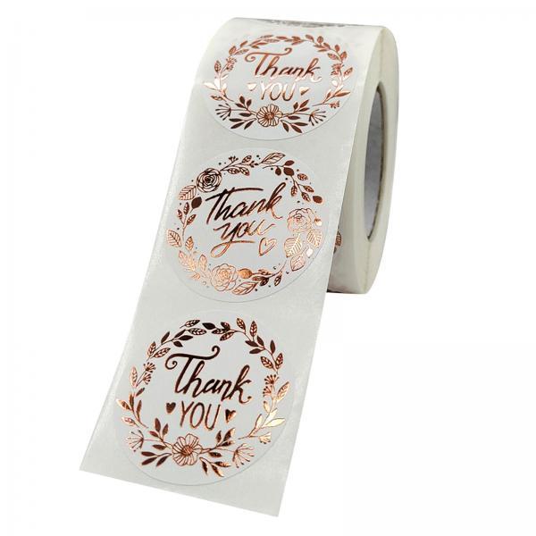 4xThank You Stickers Seal Labels Decals for Business Packaging Gift Wrap 2.5cm