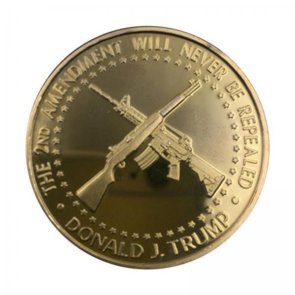4xDonald Trump The 2ND Amendment Will Never be Repealed Commemorative Coin