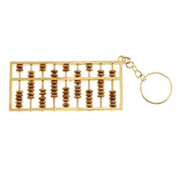 4x9 Grids Abacus Keyring Car Keychain Key Chain Ring Charms DIY Jewelry Making