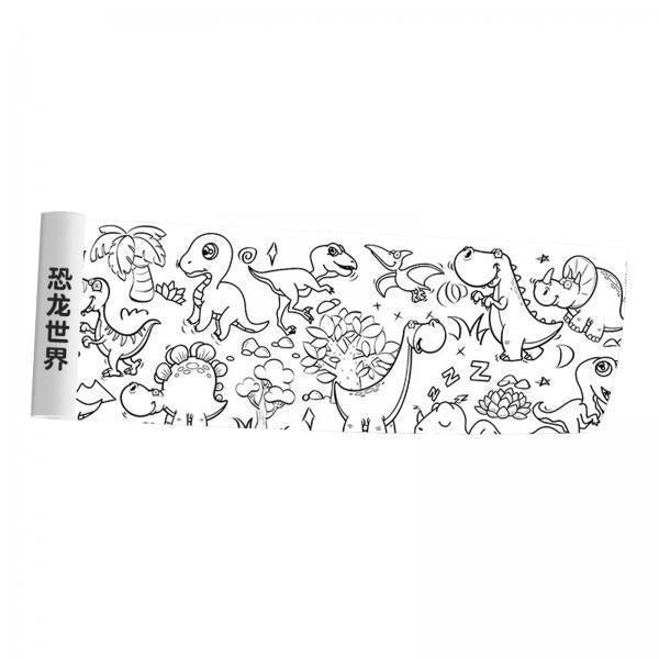 2xColoring Paper Roll Color Filling Paper Gift Art Drawing Coloring Book Paper