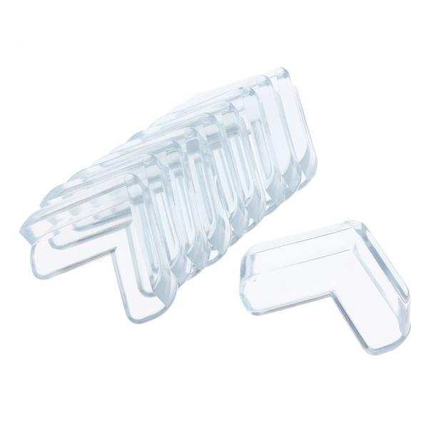 2x10Pack Furniture Corner Protector Baby Proofing Corner Guard Bumper Clear