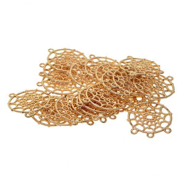 2x20 Pieces Dream Catcher Pendants Charms for Jewelry Making DIY Necklace Gold