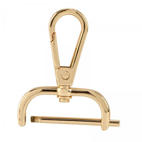 4xSwivel Snap Hooks Replacement DIY Crafts Trigger Clips Swivel Lobster Clasps 31mm Gold