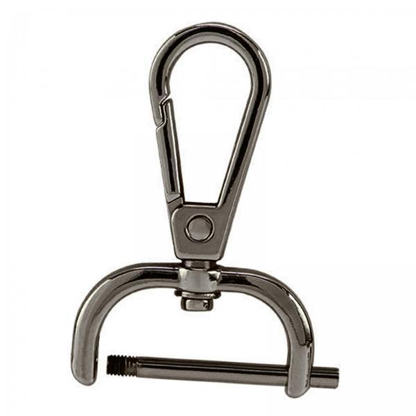 4xSwivel Snap Hooks Replacement DIY Crafts Trigger Clips Swivel Lobster Clasps 19mm  Black