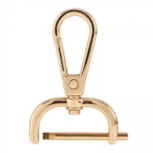 3xSwivel Snap Hooks Replacement DIY Crafts Trigger Clips Swivel Lobster Clasps 19mm Gold